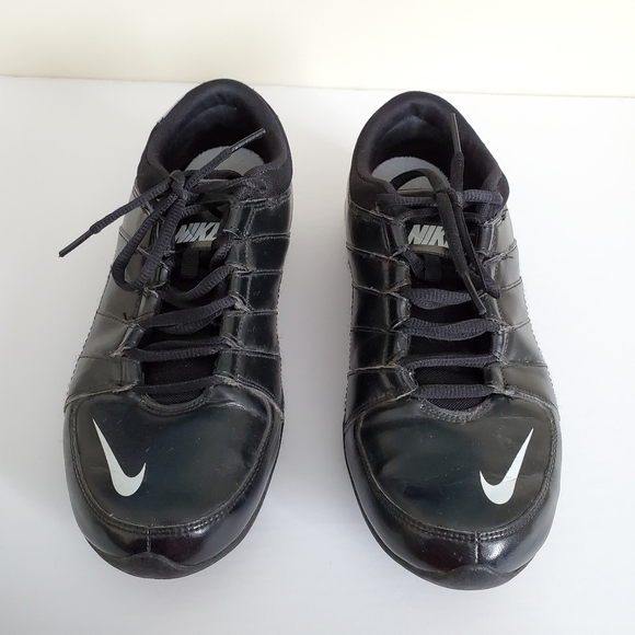 Nike Wmns Musique V Black Leather Sneakers Size 10 - Picture 11 of 11